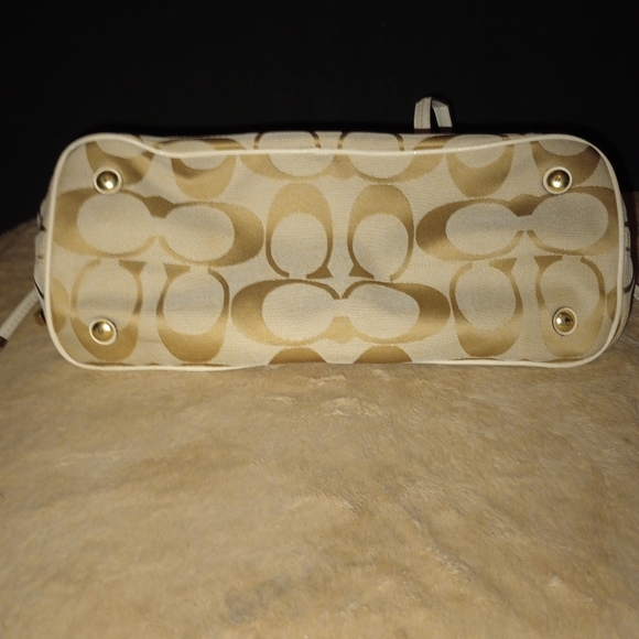 Coach Signature Stripe Framed Carryall - Picture 5 of 16